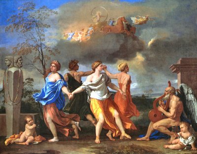 Een Dans op de Muziek van de Tijd door Nicolas Poussin